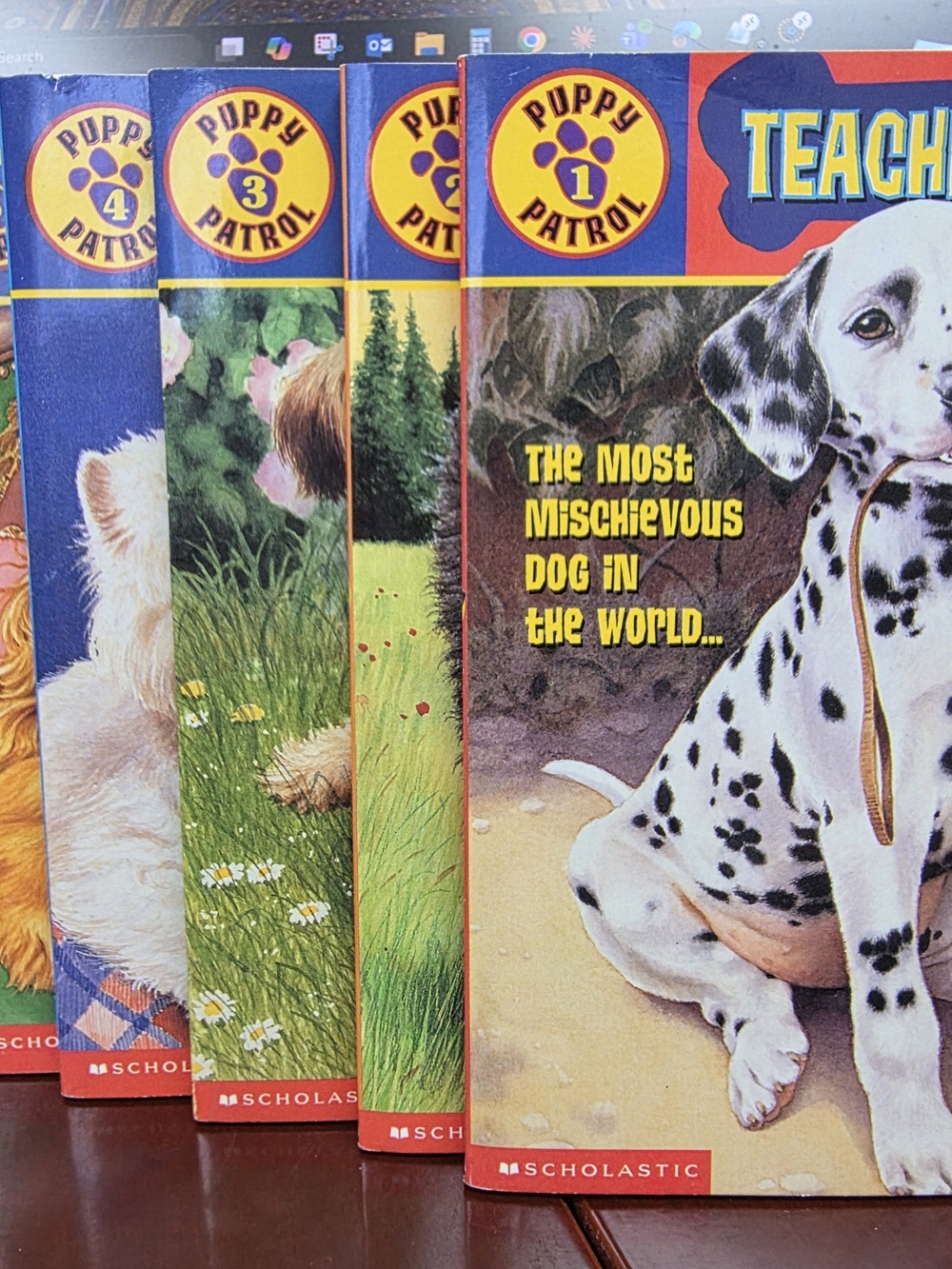 Scholastic Puppy Patrol Book Set - Yellow, Blue & Red Covers